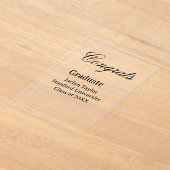 Congrats graduation name university name class of  acryl uitnodigingen (Laagn)