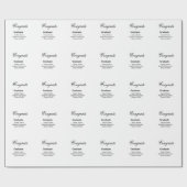 Congrats graduation name university name class of  cadeaupapier (Vlak)