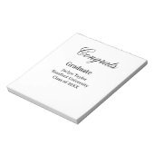 Congrats graduation name university name class of  notitieblok (Linkerzijde)