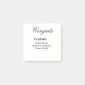 Congrats graduation name university name class of  post-it® notes (Voorkant)