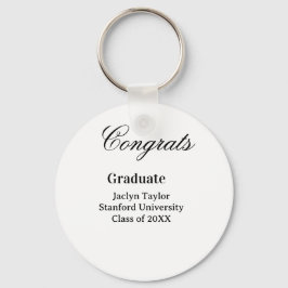 Congrats graduation name university name class of  sleutelhanger