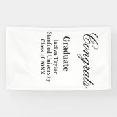 Congrats graduation name university name class of spandoek (Horizontaal)