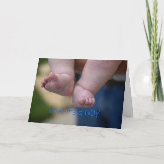 Congrats, het is een JONGEN Kaart (Voorkant)