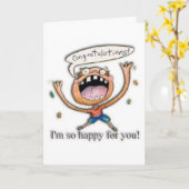 Congrats! Ik ben zo gelukkig voor u! Kaart (Gele Bloem)