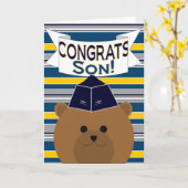 Congrats - Luchtmacht - Zoon Kaart (Gele Bloem)