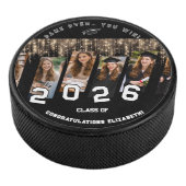 Congrats Name Party Graduation Class Off.. Favor  Hockey Puck (3/4)