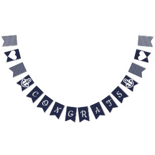 Congrats Nautical Bunting Vlaggetjes