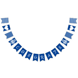 Congrats Nautical Bunting Vlaggetjes