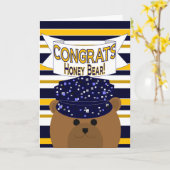 Congrats Navy Active Duty - Honey Beer / Man Kaart (Gele Bloem)