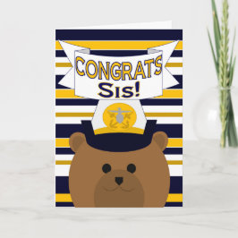 Congrats Navy Sister / Sis Kaart