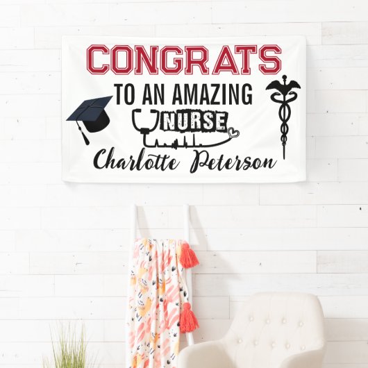 Congrats Nurse Afstuderen Spandoek (Insitu)