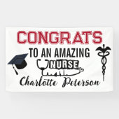 Congrats Nurse Afstuderen Spandoek (Horizontaal)