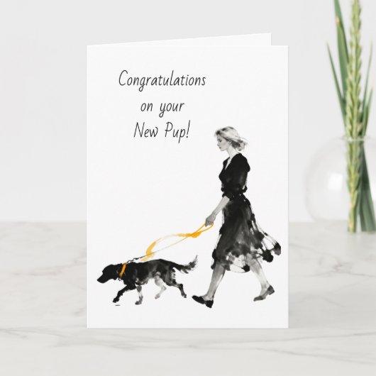 Congrats on your New Pup! New Dog Kaart (Voorkant)