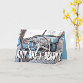 CONGRATS OP de NIEUWE AUTO, Kaart (Gele Bloem)