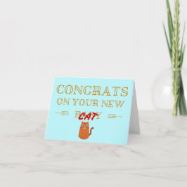 Congrats op uw nieuwe B-kat! Kaart