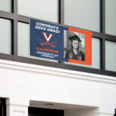 Congrats Virginia Cavalier Afstudeerder - Foto Spandoek (Buitenkant Gebouw)