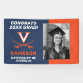 Congrats Virginia Cavalier Afstudeerder - Foto Spandoek (Horizontaal)