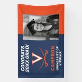 Congrats Virginia Cavalier Afstudeerder - Fotobann Spandoek (Verticaal)