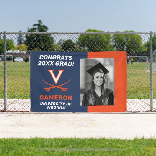 Congrats Virginia Cavalier Afstudeerder - Fotobann Spandoek (Insitu)