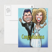 Congrats Wedding Dolls Briefkaart (Voorkant / Achterkant)