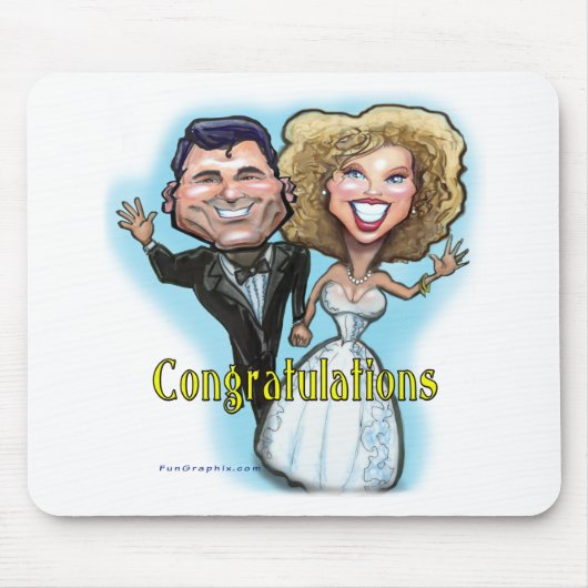 Congrats Wedding Dolls Muismat (Voorkant)