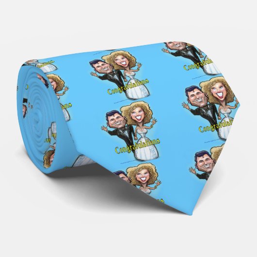 Congrats Wedding Dolls Stropdas (Opgerold)