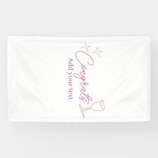 congrats wine glass stars pink pastel bold retro g spandoek
