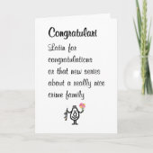 Congratulari A Funny Congratulations Poem Kaart (Voorkant)