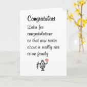 Congratulari Een Grappig Gelukwensgedicht Kaart (Gele Bloem)