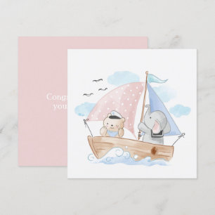 CONGRATULATIE: BOAT MET ELEPHANT EN BABY