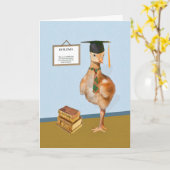 Congratulatie, Graduation, Humorous Bird Kaart (Gele Bloem)