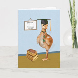 Congratulatie, Graduation, Humorous Bird Kaart