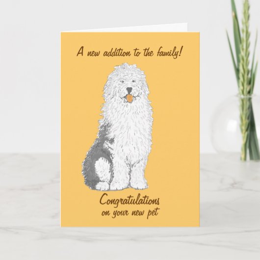 Congratulatie on new pet cards, customize kaart (Voorkant)