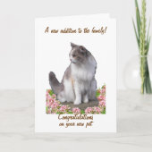 Congratulatie on new pet cards, customize kaart (Voorkant)