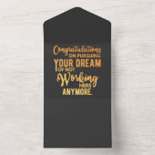 Congratulatie on Pursuing Your Dream All In One Uitnodiging (Binnen)