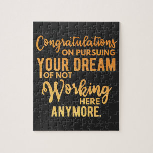 Congratulatie on Pursuing Your Dream Legpuzzel