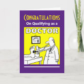 Congratulatie on Qualifying Doctor Kaart (Voorkant)