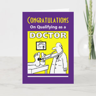 Congratulatie on Qualifying Doctor Kaart