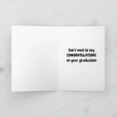 CONGRATULATIE ON YOUR **GRADUATIE** CARD KAART (Binnen)