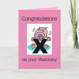 Congratulatie on your Vasectomy - Funny Kaart