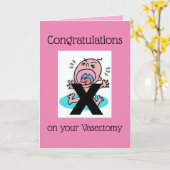 Congratulatie on your Vasectomy - Funny Kaart (Gele Bloem)