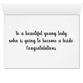 **** CONGRATULATIE*** OP HET KWETSBLAD (Binenzijde Horizontaal (Onderkant))