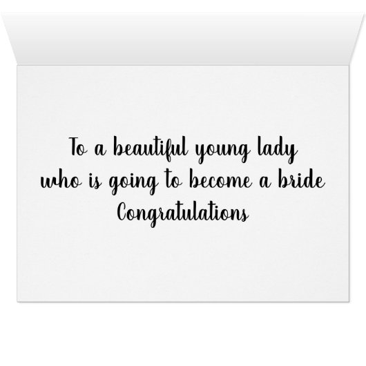 **** CONGRATULATIE*** OP HET KWETSBLAD (Binenzijde Horizontaal (Onderkant))