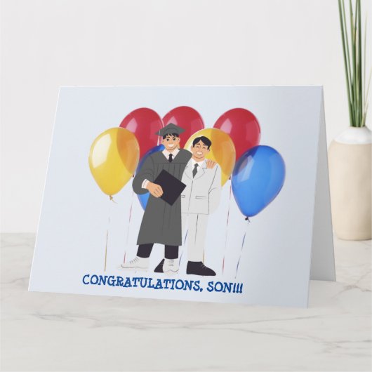 CONGRATULATIE, SON!!! KAART (Voorkant)