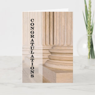 Congratulatie van de Bar Law Test Exam Kaart