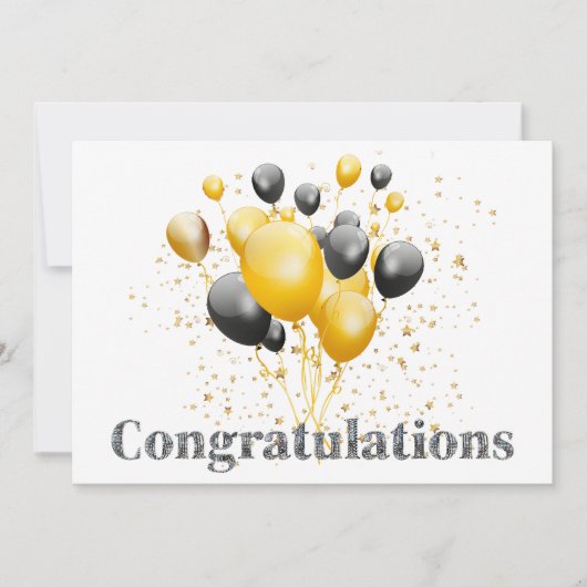 Congratulaties decoratieve discobal  (Voorkant)