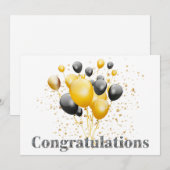 Congratulaties decoratieve discobal  (Voorkant / Achterkant)