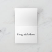 Congratulaties decoratieve discobal  bedankkaart (Binnen)