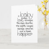 CONGRATULATIES EN ZO GEBEUREN VOOR U EN BABY KAART (Gele Bloem)