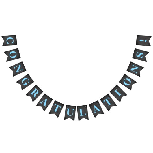  CONGRATULATIES! Gesimuleerd alkbord Vlaggetjes (Alle)